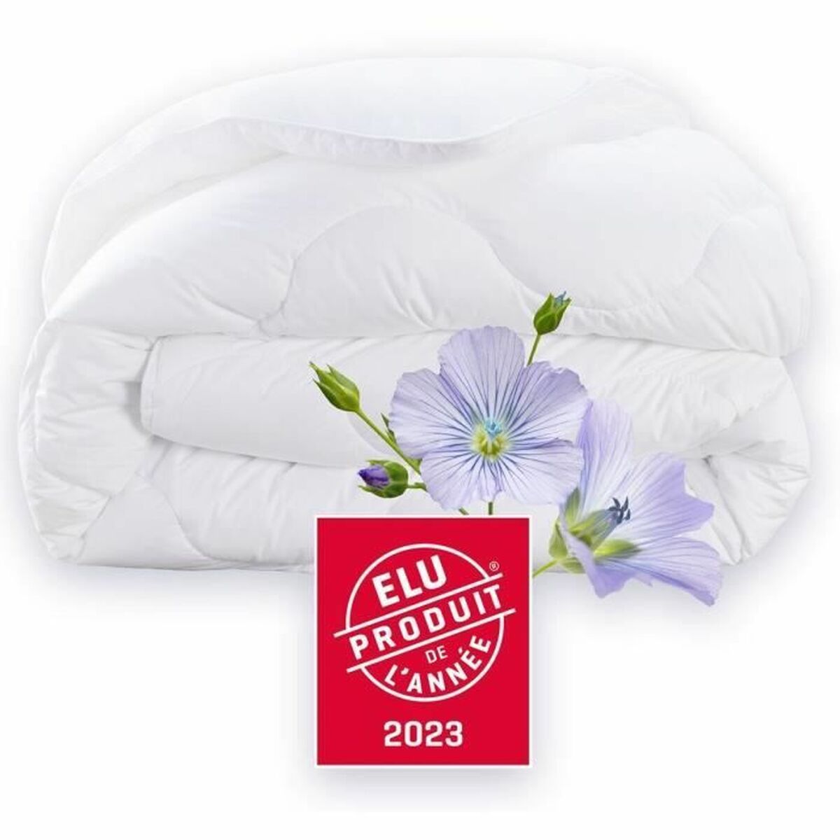 Dekbed DODO Champs de Lin 140 x 200 cm Wit 450 g/m²